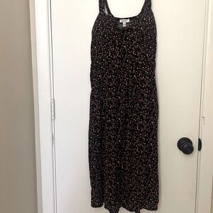 Floral Black AUW Dress Size Medium